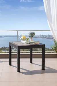 Rattan 80x80 Antrasit Masa - Bahçe&balkon&teras